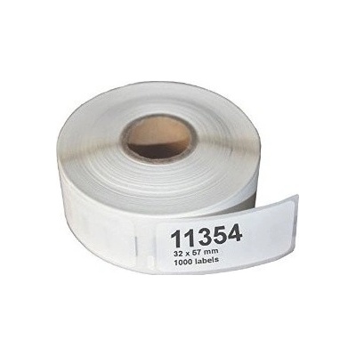 Naplnka Kompatibilné etikety s Dymo 11354, 57mm x 32mm, 1000ks - biele