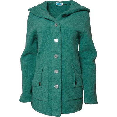 Reiff Дамско вълнено яке Reiff Women's Mona Wool Fleece Hooded Jacket Merino jacket - Sage (105-2609-0413)