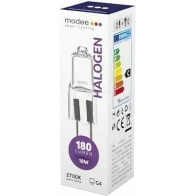 Modee halogenová žiarovka G4 18W teplá biela
