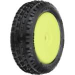 Pro-Line колело 1: 18, гуми Wedge Carpet предни, джанта H8 жълта (2) (Losi Mini-B)