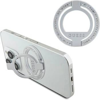 Guess Ринг холдър Guess MagSafe GUMRSALDGS, сребрист / сребрист, Rhinestone (GUE002940-0)