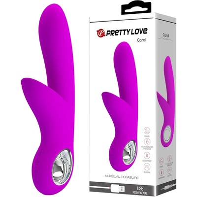 Вибратор със специален клитор стимулатор, 19см. - Pretty Love Carol 3 (DEBRA01131)