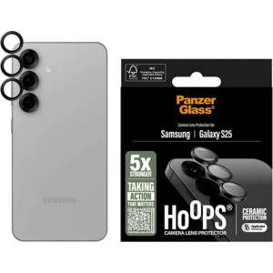 Panzer Samsung S25 PANZERGLASS HOOPS CERAMIC стъкло за защита на камерата 9H + заден капак PGRHOCEG38388 (PGRHOCEG38388)