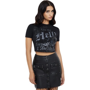 KILLSTAR Дамска тениска (топ) KILLSTAR - Go To Hell Baby - Black - KSRA013469