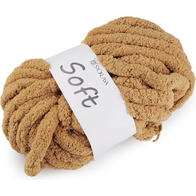 Pletací příze žinylková Soft 250 g Varianta: 5 béžová velbloudí, Balení: 1 ks 57866/147363/267208