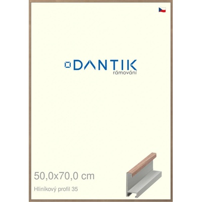 DANTIK rám na obraz 50 x 70 Dýha ořech raw