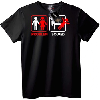 NOONEBRAND Тениска Проблемът Решен - 3XL, Black