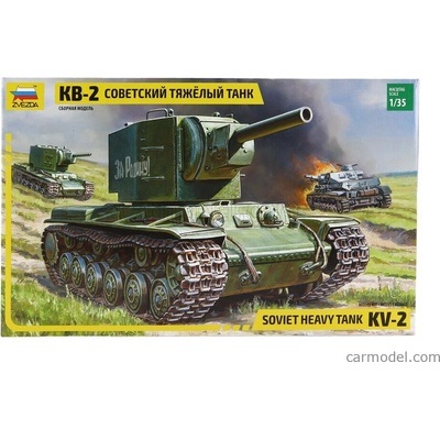 Zvezda Tank Kv-2 Soviet Heavy Tank Military 1945 / 1:35