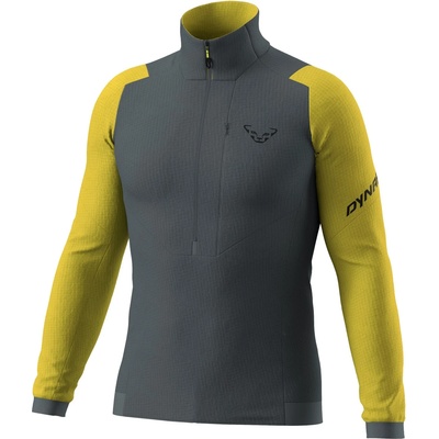 DYNAFIT Мъжки поларен пуловер Dynafit Blacklight Thermal 1/2 Zip Fleece jumper - Golden Lime - размер S (005-6846-0311)