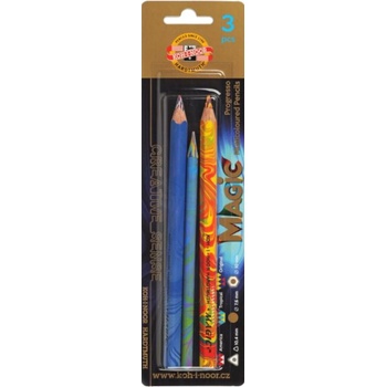 KOH-I-NOOR Magic Pencils Комплект цветни моливи 3 бр (9038003002BL)