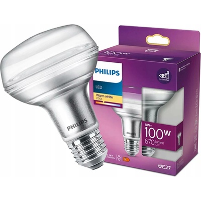 Philips 8718699773915 LED žárovka 1x8W E27 670lm 2700K teplá bílá, Eyecomfort