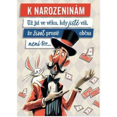 ALBI Hrací přání k narozeninám - Kouzelník