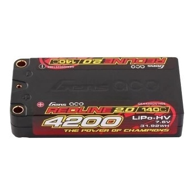 GensAce Redline 2.0 Shorty 2S HV 7.6V-140C-4200 96x47x18.5mm 157g