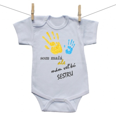 Body s krátkym rukávom Som malá ale mám veľkú sestru