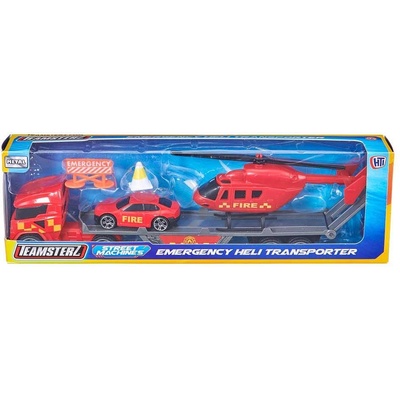 HTI HTI TEAMSTERZ Street Machines Камион Пътна Помощ с Хеликоптер (1012626F)