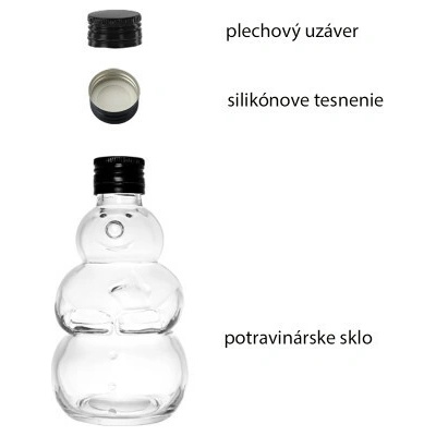 HOME Sklenená fľaša SNEHULIAK 300ml