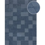 Flair Rugs Тъмносин ръчно изработен вълнен килим 160x230 cm Checkerboard - Flair Rugs (503119376083)