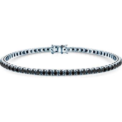 SAVICKI Тенис гривна, бяло злато 585, черни диаманти 1.980К. 3.0mm . 19cm