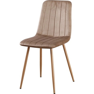 ЕВРОМАР Трапезен стол К-341 светло кафяв / дъб