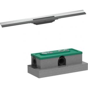 Hansgrohe Комплект душ канал с капак Hansgrohe RainDrain Flex регулируем, гланциран хром, 80 см (56051000+01001180)