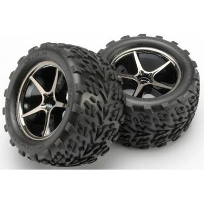 Traxxas колело 2.2", диск Gemini черен хром, гуми Talon (2)