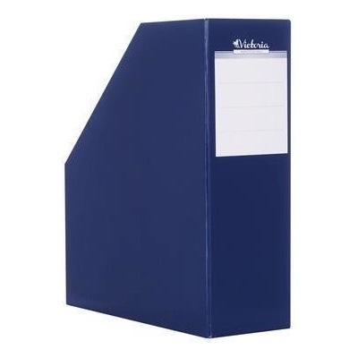 VICTORIA OFFICE Stojan na časopisy, tmavě modrý, karton, 90 mm, VICTORIA – Zboží Živě