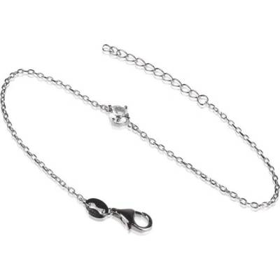 Meucci SB207 stříbrný náramek se zirkonem