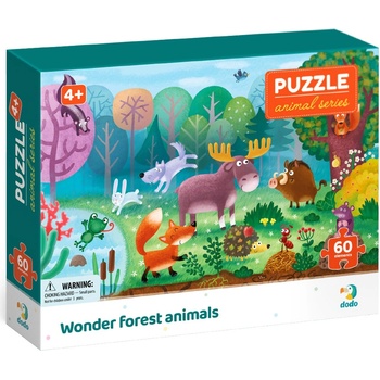 dodo Пъзел DoDo от 60 части - Чудни горски животни (300375)