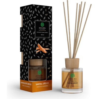 Green idea ratanové vonné tyčinky Santal dřevo 100 ml