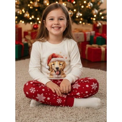 Pyžamo Christmas Dog červená