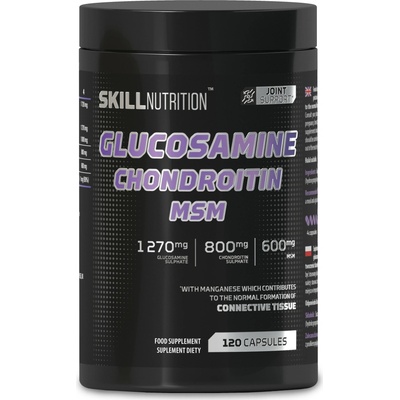Skill Nutrition Glucosamine Chondroitin MSM, 120 kapslí