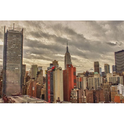 DIMEX ART Флизелинов фототапет въздушен изглед на ню йорк 375 x 250 см