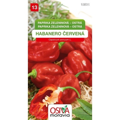Paprika zeleninová HABANERO červená