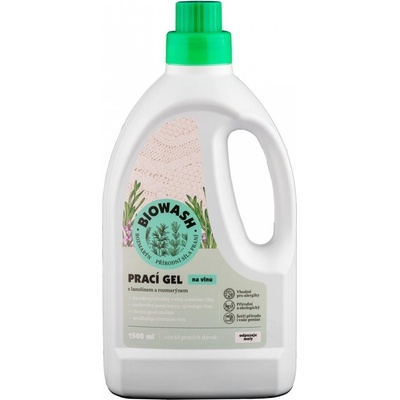 BIOwash Prací gel na vlnu s rozmarýnem a lanolínem 1500 ml