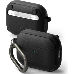 Ringke Силиконов удароустойчив калъф с карабинер съвместим с MagSafe за Apple AirPods Pro 3 - Ringke Magnetic Onyx Case (черен) (KF2358540)