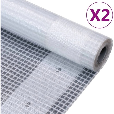 Nábytek XL krycí plachty 2 ks 260 g/m² 1,5 x 20 m bílé 3082809