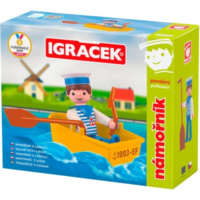 EFKO IGRÁČEK Námořník s lodičkou figurka 7,5cm