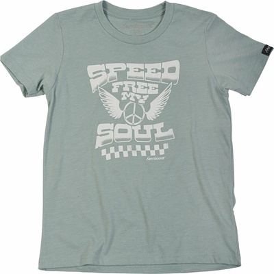 Fasthouse Youth Sunshine Tee Heather Blue