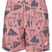 Urban Classics Pánske kúpacie kraťase Pattern Swim shorts yacht aop