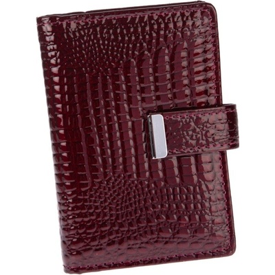 Jennifer Jones Pouzdro na doklady karty a vizitky 5244-11 vínová