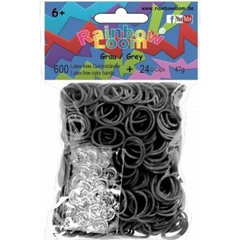 Rainbow Loom ® náhradní gumičky - šedá