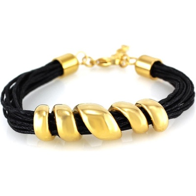 MPM ocelový z chirurgické oceli Bracelet 7618 Gold Black