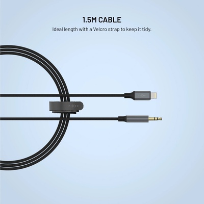 Fixed FIXA-LJ15-GR Audio Link Lightning na 3,5mm šedý
