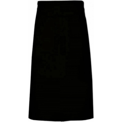 Link Kitchen Wear Kuchařská zástěra ke kolenům 70 x 140 cm Černá, 70 x 140 cm X70140