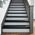 vidaXL Стълбищни стъпала, 2 бр, кафяво-черни, 90x30x2 см, дъб масив (3283804)