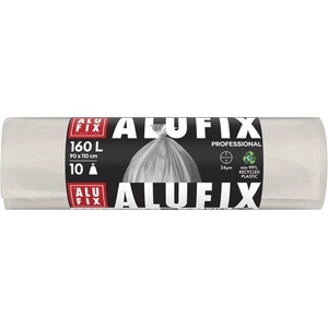 Alufix Чувал за боклук ALUFIX 160 л, прозрачен, LDPE, 90x110 см, 10 броя MS16020TRUNI (MS16020TRUNI)