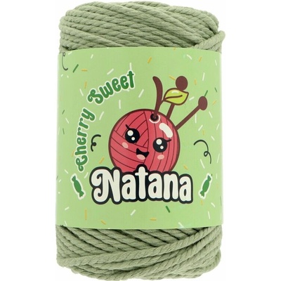 Natana Cherry Sweet rozčesatelný provázek 48 šalvěj zelený