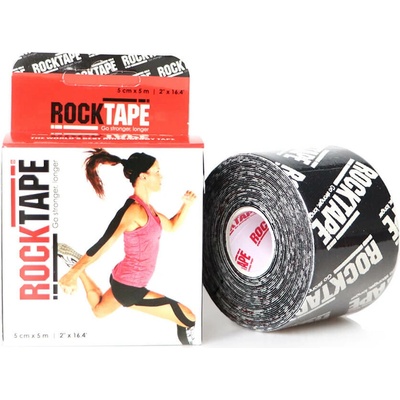 RockTape kineziologický tejp čierny so značkou 5 cm x 5 m