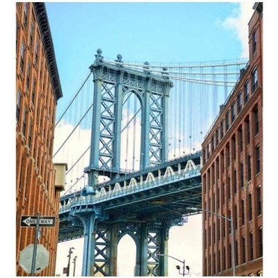 DIMEX MS-3-0012 vliesová fototapeta na zeď Most v Manhattane, rozmery 225 x 250 cm
