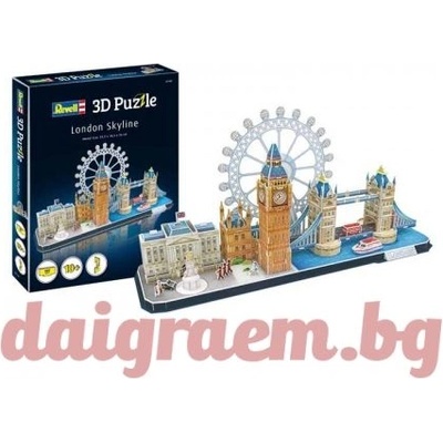 Revell 3D пъзел Revell 00140 - Лондонски забележителности (R00140)